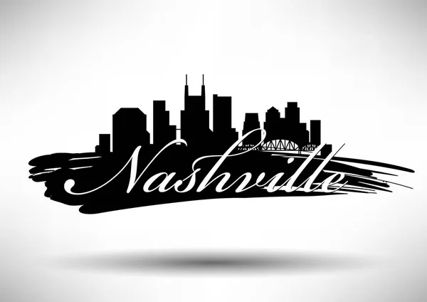 Nashville skyline van de stad — Stockvector