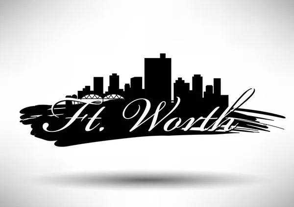 Ft. Worth City Skyline — Image vectorielle