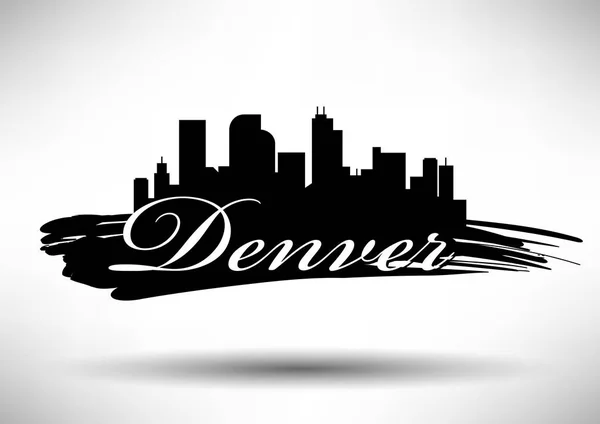 Skyline von Denver — Stockvektor
