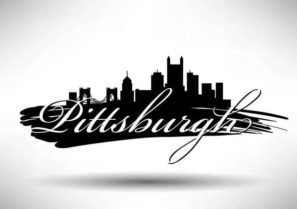 Skyline da cidade de Pittsburgh —  Vetores de Stock
