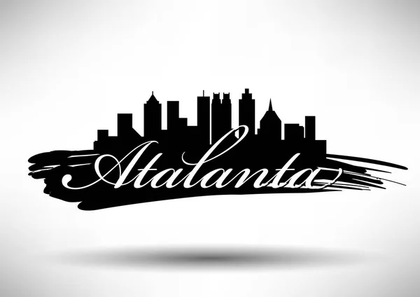 Atalanta City Skyline — Stock Vector