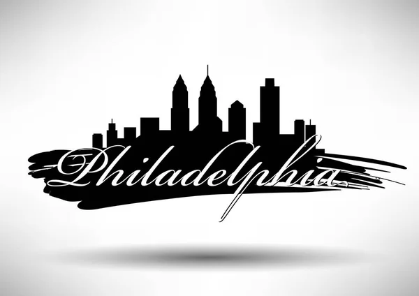Skyline von Philadelphia — Stockvektor