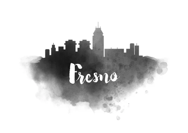 Fresno Cidade Skyline — Fotografia de Stock