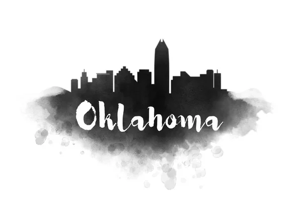 Oklahoma skyline della città — Foto Stock