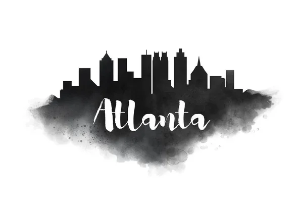 De skyline van de stad van Atlanta — Stockfoto