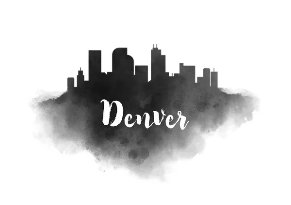 Skyline di Denver City — Foto Stock