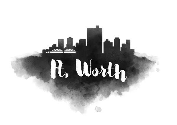 Panoramę miasta ft. Worth — Zdjęcie stockowe