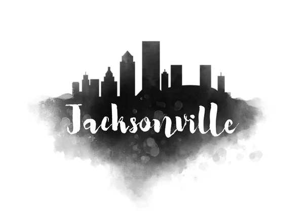 De skyline van de stad van Jacksonville — Stockfoto