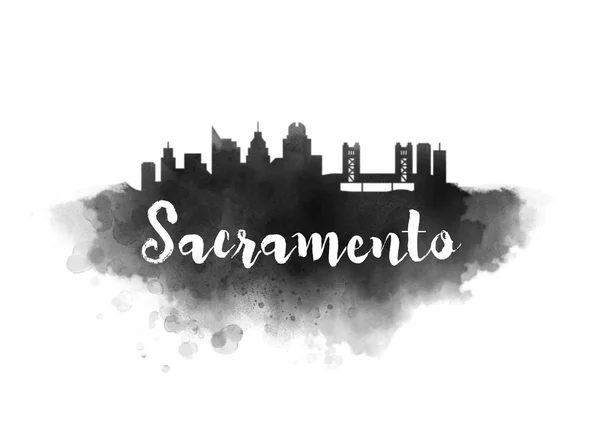 Skyline de la ciudad de Sacramento — Foto de Stock