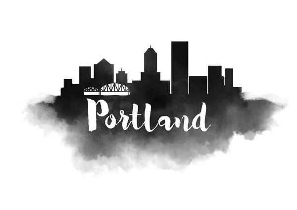 Panorama města Portland — Stock fotografie