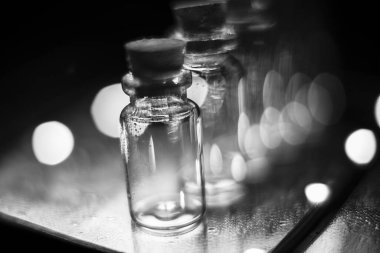 Bir cam koninin makrofotoğrafçılığı