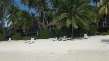 Aitutaki Plajı Bungalovları Aitutaki Gölü 'ndeki Cook Adaları Sahili Tatil Köyü