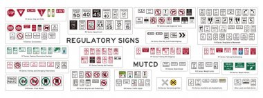 regulatory traffic signs clipart