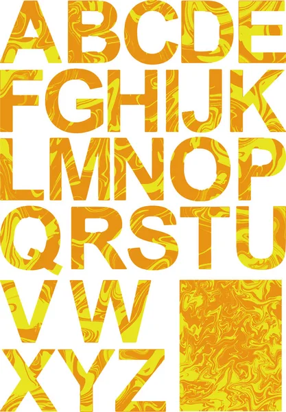 Croquis Vectoriel Des Lettres Individuelles Alphabet Anglais Chaque Élément Est — Image vectorielle