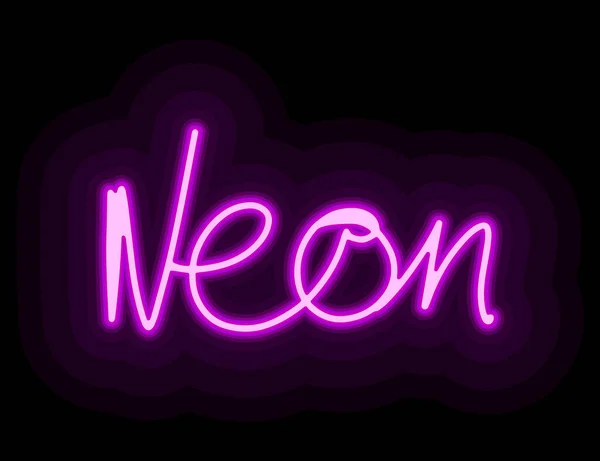 Russian Words Neon Vector Image Logo Illustration Icon Web Design — стоковый вектор