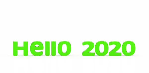 Привіт 2020 Рік 2020 Рік Новий Рік Вітальна Листівка Новим — стокове фото