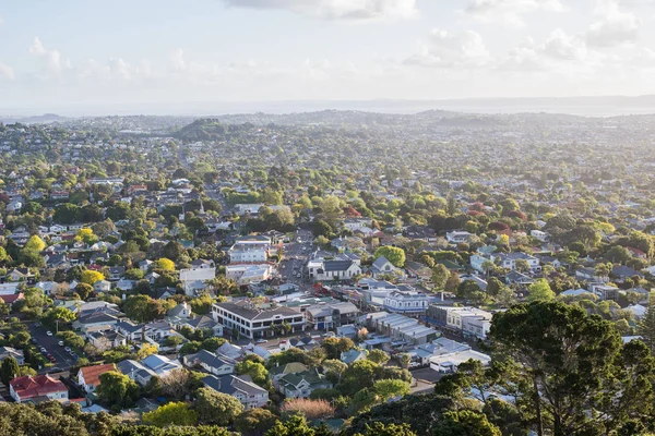 Auckland slunce pohled z Mount Eden — Stock fotografie