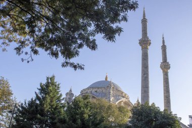 İstanbul 'daki Ortakoy Camii Minareleri.