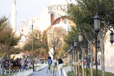 Istanbul, Türkiye'de elektrik direği ayrıntılarını kapatın