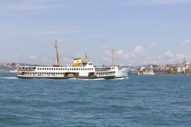 Haydarpasa İstasyonu, Kadıköy İstanbul, Türkiye 'deki Feribot ve balıkçı tekneleri