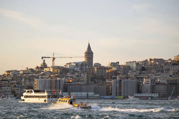 Istanbul Turquie Novembre 2019 Tour Galata Ferry Passagers Ont Été — Photo