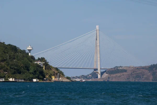 Yavuz Sultan Selim Brücke Istanbul Türkei Bosporus Brücke Und Nord — Stockfoto