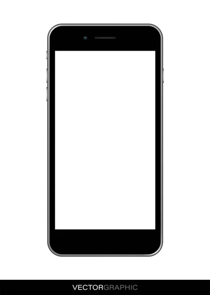 Plantilla Smartphones Realistas Aparatos Modernos Aislados Sobre Fondo Blanco Disposición — Vector de stock