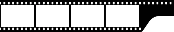 Černobílá Kamera Šablona Filmu Vektorová Ilustrace — Stockový vektor