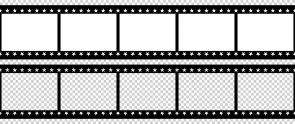 Modelo Filme Câmera Preto Branco Ilustração Vetorial —  Vetores de Stock