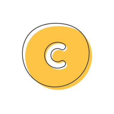 Arkaplanda İngiliz alfabesinden bir harf var. Çocukların gelişimi ve eğitimi için bir setin kartı. Vektör illüstrasyonu.