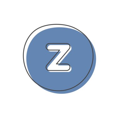 Arkaplanda İngiliz alfabesinden bir harf var. Çocukların gelişimi ve eğitimi için bir setin kartı. Vektör illüstrasyonu.