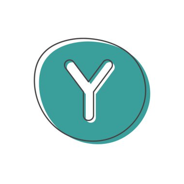 Arkaplanda İngiliz alfabesinden bir harf var. Çocukların gelişimi ve eğitimi için bir setin kartı. Vektör illüstrasyonu.