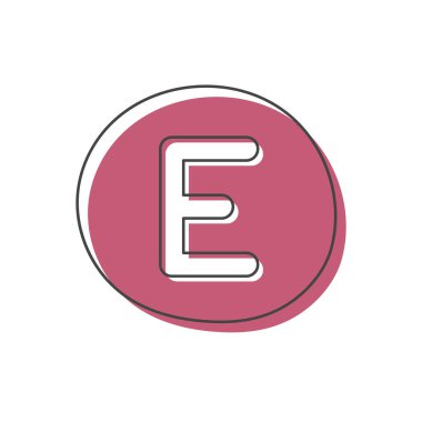 Arkaplanda İngiliz alfabesinden bir harf var. Çocukların gelişimi ve eğitimi için bir setin kartı. Vektör illüstrasyonu.