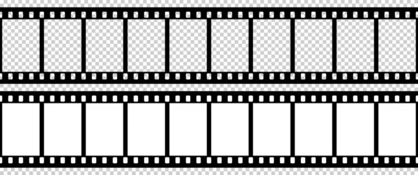 Siyah beyaz kamera film şablonu. Çerçevenin dik açıları. Vektör illüstrasyonu.
