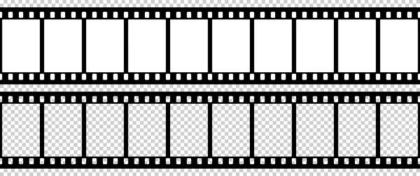 Siyah beyaz kamera film şablonu. Çerçevenin dik açıları. Vektör illüstrasyonu.