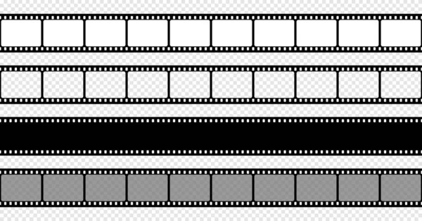 Pellicola Fotografica Senza Cuciture Cinema Epoca Nastro Adesivo Strisce Retrò — Vettoriale Stock