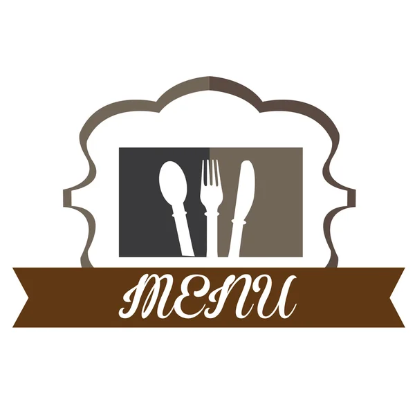 Illustration de conception de menu — Image vectorielle