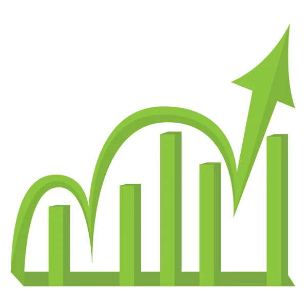 Barra de gráfico de negócios — Vetor de Stock
