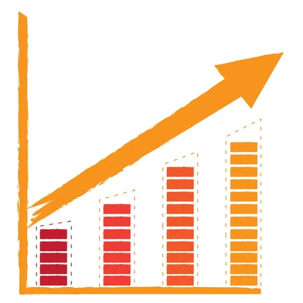 Pasek wykresu biznes — Wektor stockowy