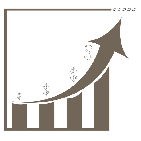 Pasek wykresu biznes — Wektor stockowy