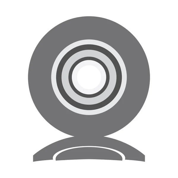 Icono de cámara web aislada — Vector de stock