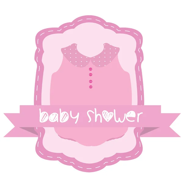 Illustration zur Babydusche — Stockvektor