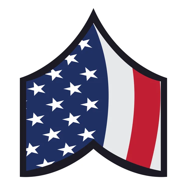 Isolerad amerikansk badge — Stock vektor