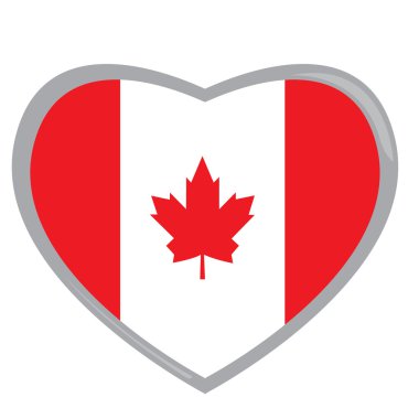 İzole Kanada bayrağı