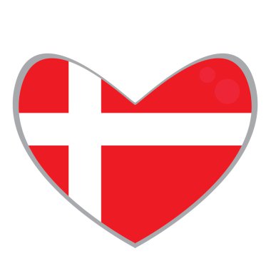 İzole Danimarka bayrağı