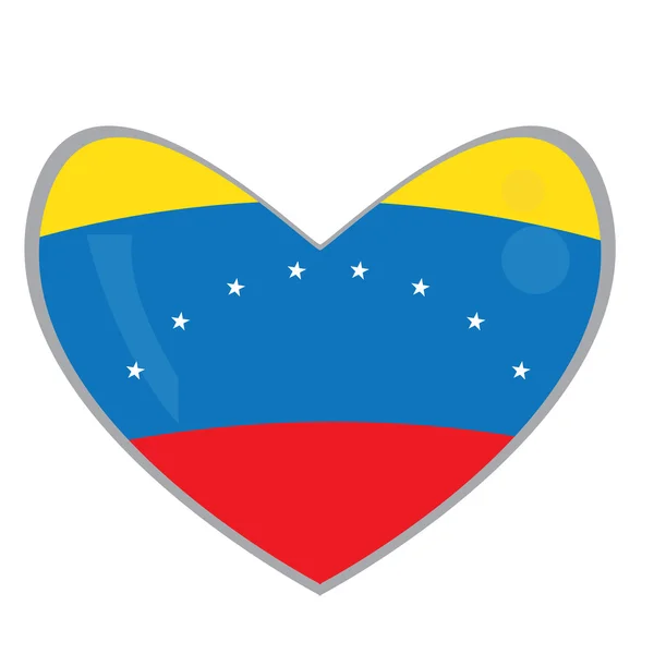 Bandera venezolana aislada — Vector de stock