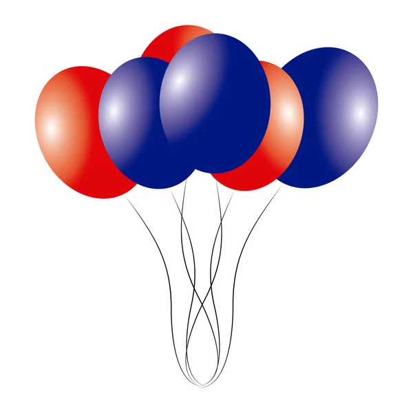 Gekleurde ballonnen illustratie — Stockvector