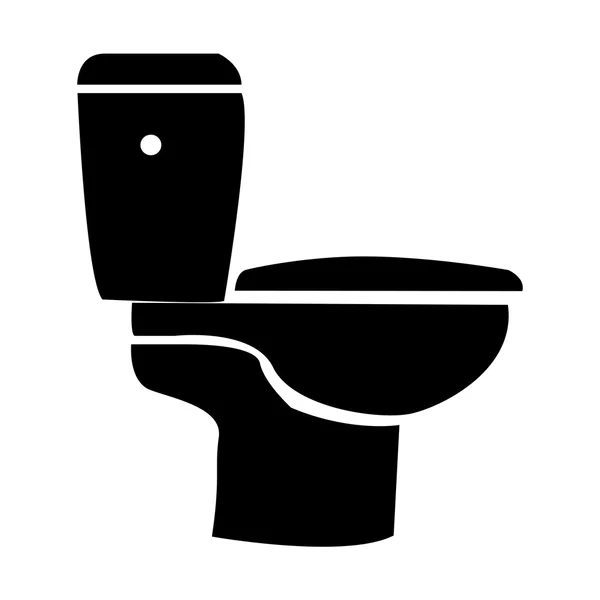 Illustration de toilette isolée — Image vectorielle