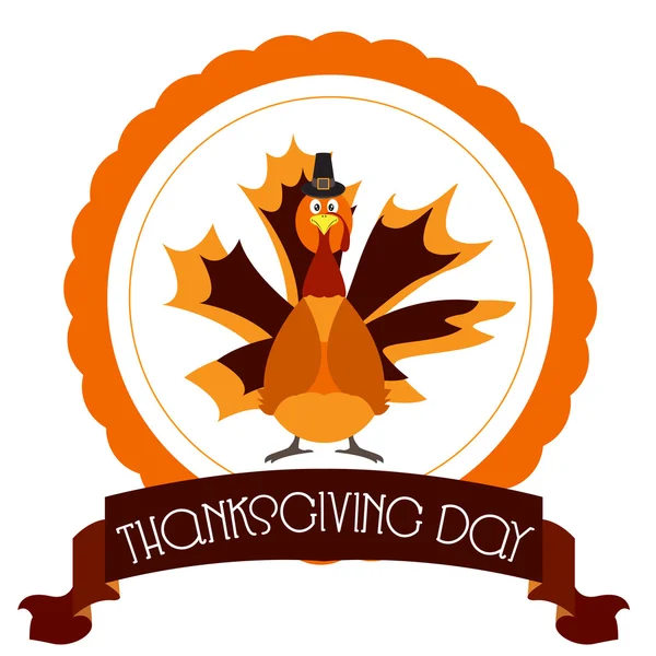 Joyeuse fête de Thanksgiving — Image vectorielle