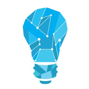 İzole kavramsal ampul